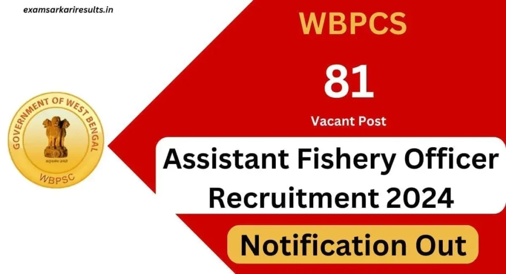 WBPSC Recruitment 2024