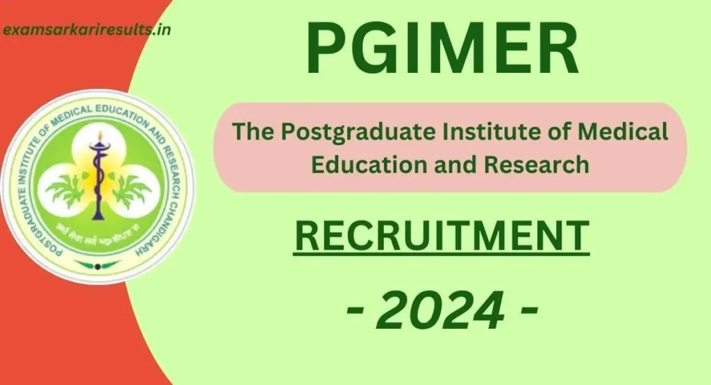 PGIMER Recruitment 2024