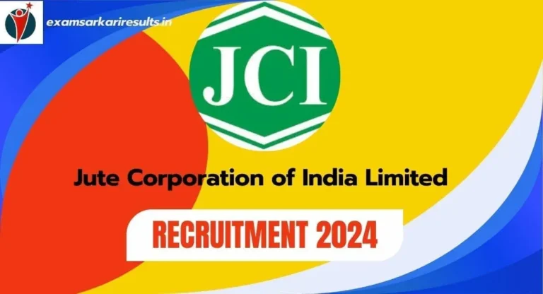 Jute Corporation of India Limited Recruitment 2024