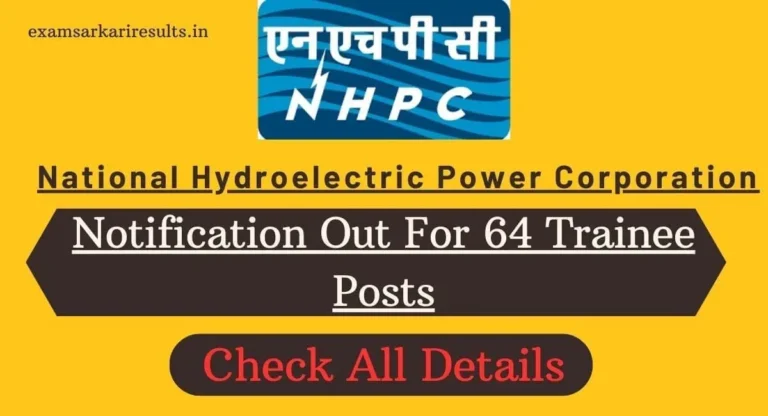 NHPC Limited Recruitment 2024